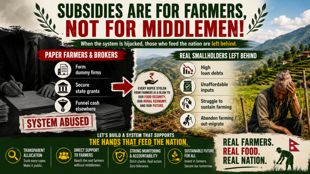 The Paper Farmers Scandal: How Budget in State Subsidies Vanish in Nepal 2 Image 1